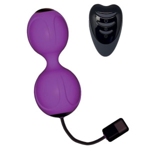 Alive Kegel Vibe (Purple) - Kulki gejszy na pilota, Fioletowe