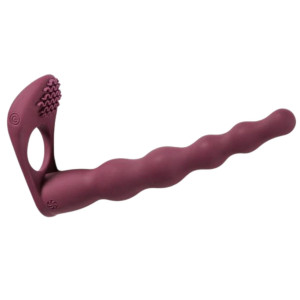 Lola Toys  Pure Passion Farnell Wine Red - Strap-on na penisa, Bordowy