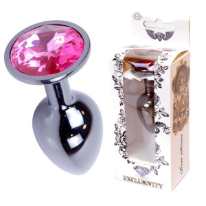 Plug-Jawellery Dark Silver PLUG- Pink