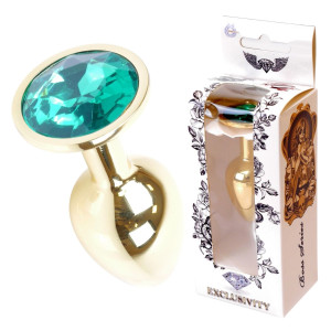 Plug-Jawellery Gold PLUG- Green