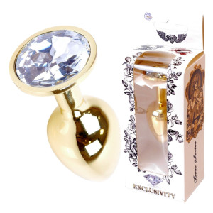 Plug-Jawellery Gold PLUG- Clear