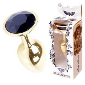 Plug-Jawellery Gold PLUG- Black