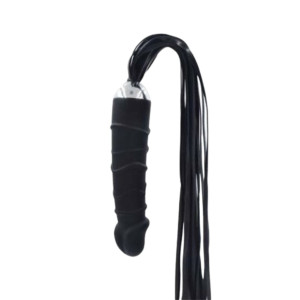 Toyz4Lovers Dildo analne z pejczem - rozmiar S, Czarny