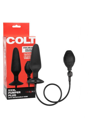 Calexotics COLT XXXL Pumper Klasyczny pompowany korek analny z przyssawką, Czarny