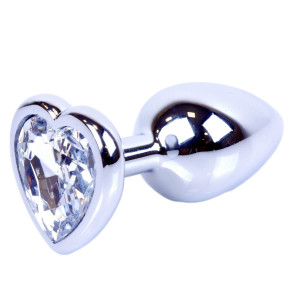 Boss Series Klasyczny korek analny z diamencikiem, Stalowy