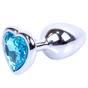 Boss Series Klasyczny korek analny z diamencikiem, Stalowy