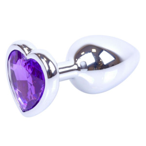 Boss Series Klasyczny korek analny z diamencikiem, Stalowy