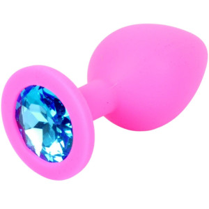 Boss Series Klasyczny korek analny z diamencikiem, Różowy