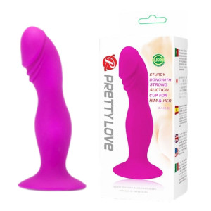 Pretty Love BOOTY PASSION Profilowany korek analny z przyssawką, Fioletowy