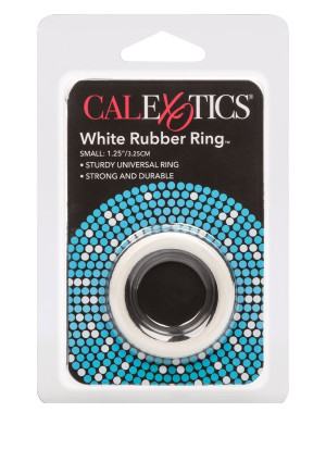 Calexotics RUBBER RING WHITE SMALL - Klasycny Pierścień erekcyjny
