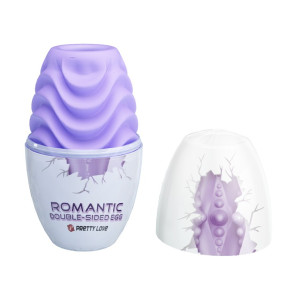 PRETTY LOVE - Romantic double sided egg PURPLE Masturbator