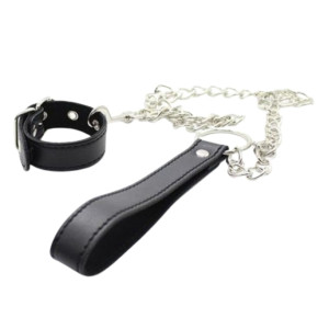 Guinzaglio da polso Chain Leash black Smycz z obro