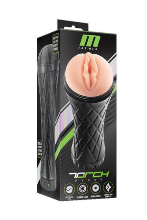 M FOR MEN THE TORCH PUSSY - - Masturbator realistyczny - pochwa, TPE Cielisty