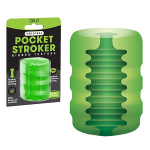 ZOLO ORIGINAL POCKET STROKER Masturbator, Zielony