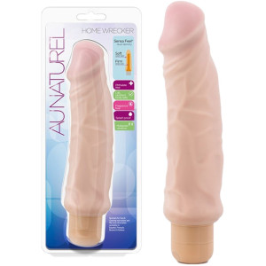 Wibrator realistyczny dopochwowy au Naturel Home Wrecker tpe cielisty 20 cm Blush