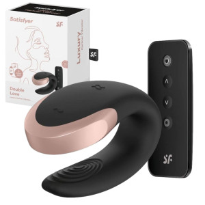 Satisfyer Double Love Stymulator dla par, Czarny