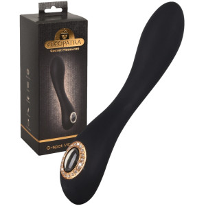 Wibrator punktu g dopochwowy Cleopatra punkt G silikonowy czarny 19,7 cm Dream Toys