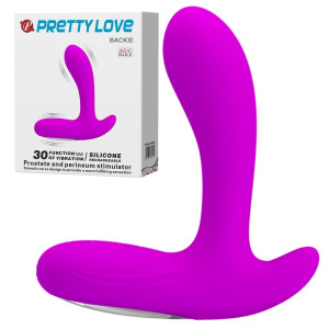 PRETTY LOVE - BACKIE Masażer prostaty, USB Różowy