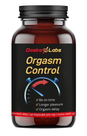 Sumplement diety - Orgasm control - 90 kaps - poprawa libido u mężczyzn - Desire Labs