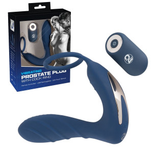 You2Toys Vibrating Prostate Plug with C Wibrujący masażer prostaty na pilota, USB Niebieski