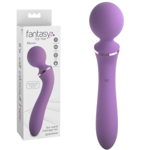 FFH Duo Wand Massage-Her Dwustronny masażer typu Wand, USB Fioletowy