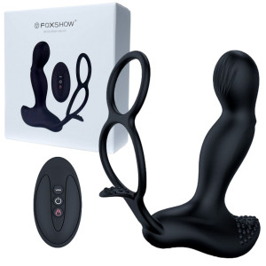 Boss Series Wibrujący masażer prostaty z funkcją grzania, USB Czarny