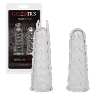 Calexotics Finger Teaser Stymulator na palec z wypustkami - 2 szt., Przezroczyste TPE