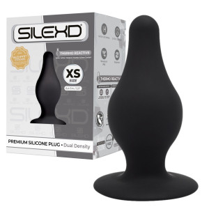 CNEX  Plug Model 2 XS Klasyczny korek analny, Czarny Silikonowy