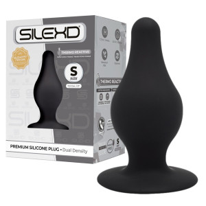 SD. Plug Model 2 S Korek Analny, Czarny Silikonowy