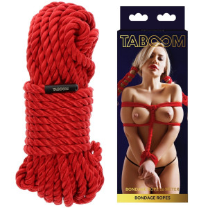 Scala Bondage Rope 10 meter 7 mm Lina do krępowania - 10 metrów, Czerwona