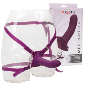 Calexotics Me2 Rumbler Ekskluzywny Strap-on z masażerem, Fioletowy