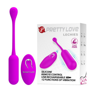 PRETTY LOVE - LECHIES Wibrujące jajeczko sterowane pilotem, USB Fioletowe
