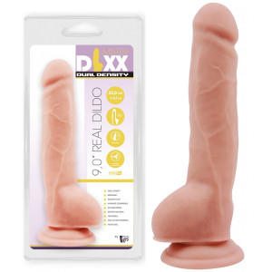 Dream Toys MR. DIXX 9' DUAL DENSITY Realistyczne Dildo z przyssawką i jądrami, Cieliste