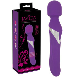 Javida Wand & Pearl Vibrator Elegancki masażer Wand, Fioletowy USB