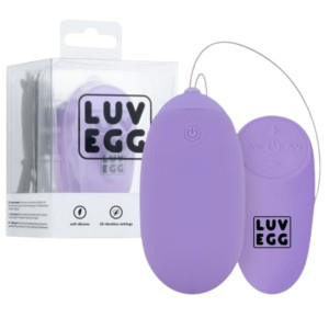 Luv Egg XL - Wibrujące jajeczko na pilota, Fioletowe