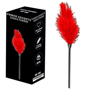 Luxury feather red Piórka, Czerwone BDSM