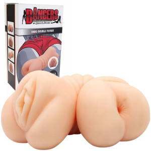 Hidden Desire Snug Double Fucker Pussy/Ass Dwustronny masturbator realistyczny - pochwa i anal, Cielisty TPR