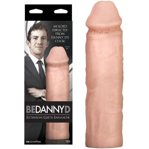 NS Novelties BE DANNY D EXTENSION GIRTH ENHANCER Realistyczna przedłużka na penisa, Cielista TPR