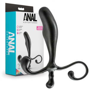 Blush ANAL ADVENTURES Stymulator prostaty z uchwytem, Czarny