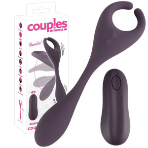 Couples Choice RC Couple's Vib Wielofunkcyjny wibrator dla par z pilotem bezprzewodowym, USB