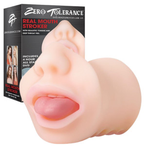 REAL MOUTH STROKER Masturbator Realistyczny - usta, Cielisty TPE