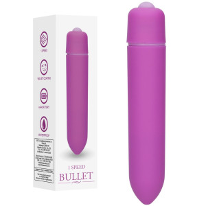 Shots 1 Speed Bullet Klasyczny wibrator na baterie, Fioletowy