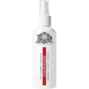 Lubrykant na bazie wody - Ice Lubricant - Strawberry - 80 ml - smakowy z efektem wibracji - Shots