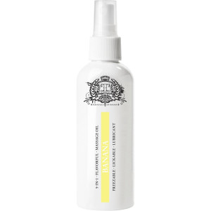 Lubrykant na bazie wody - Ice Lubricant - Banana - 80 ml - smakowy z efektem wibracji - Shots
