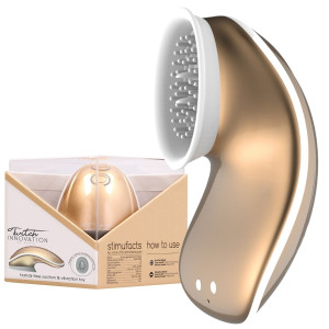 Shots Twitch Hands - Free Suction & Vibration Toy - Ciśnieniowy stymulator łechtaczki, USB Złoty