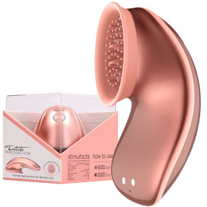 Shots Twitch Hands - Free Suction & Vibration Toy - Ciśnieniowy stymulator łechtaczki, USB Różowy
