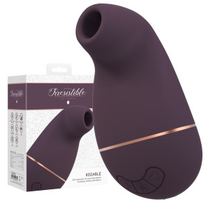 Kissable - Ciśnieniowy stymulator łechtaczki, USB Bordowy
