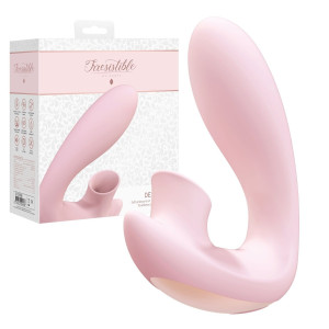 Shots Desirable - Wibrator do punktu G z funkcją ciśnieniowej stymulacji łechtaczki, USB Różowy