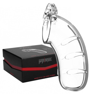 Model 03 - Chastity - 4.5" - Cock Cage - Klatka cnoty na penisa - Przezroczysta - Shots