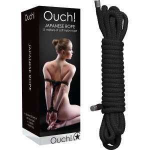 Shots Japanese Rope - 5m - Czarna lina do krępowania